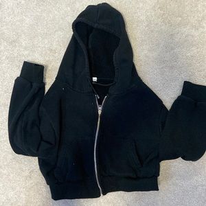 SHEIN cropped zip up